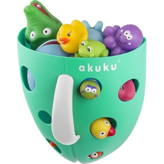 Plastový box na hračky do vany Akuku šedý