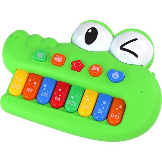 Vzdělávací hudební klavír Krokodýl