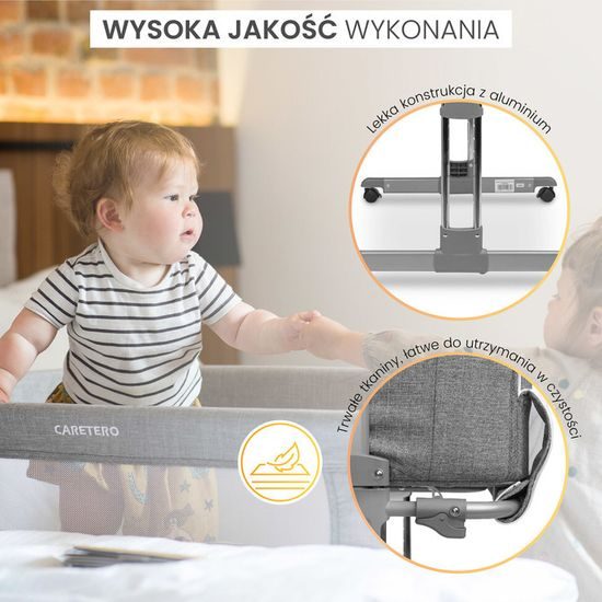 Dětská postýlka Sleep2gether graphite