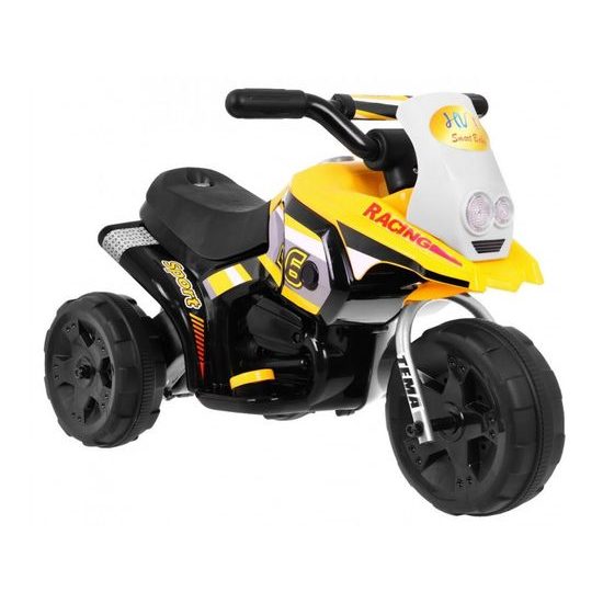 Majlo Toys dětská elektrická minitříkolka Sport Trike černo- žlutá