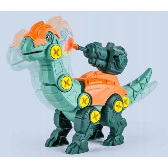 Šroubovací dinosauři s vrtačkou na baterie v kufříku