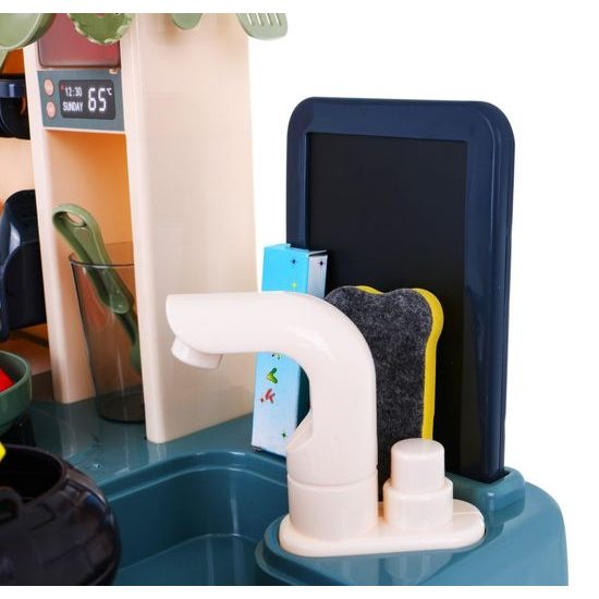 Majlo Toys dětská kuchyňka se zvuky a párou- šedá