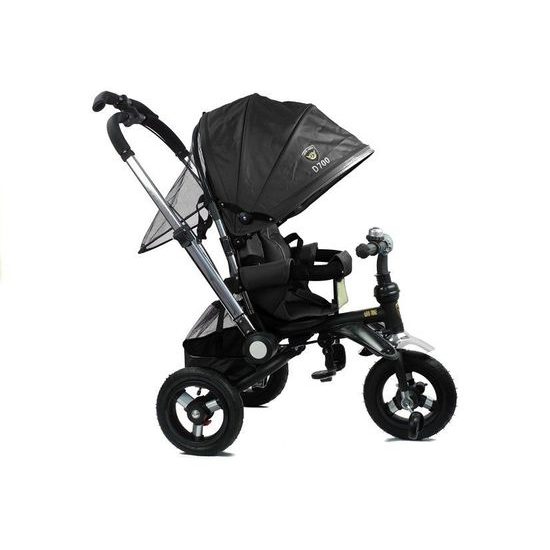 ROZBALENO Majlo Toys oboustranná tříkolka s nafukovacími koly PRO700 černá