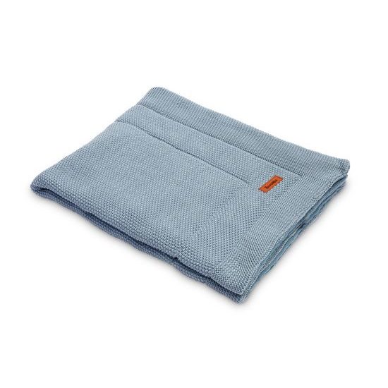 Pletená sada z mušelínu do postýlky a kočárku Sensillo modrá