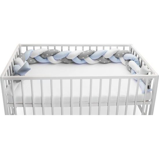 Ochranný mantinel cop do postýlky hvězdičky modrá