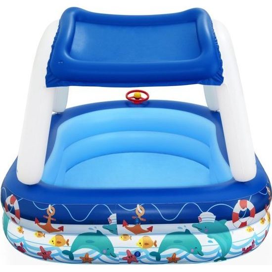 Nafukovací bazén se stříškou 213 x 155 x 132 cm Bestway, modrá