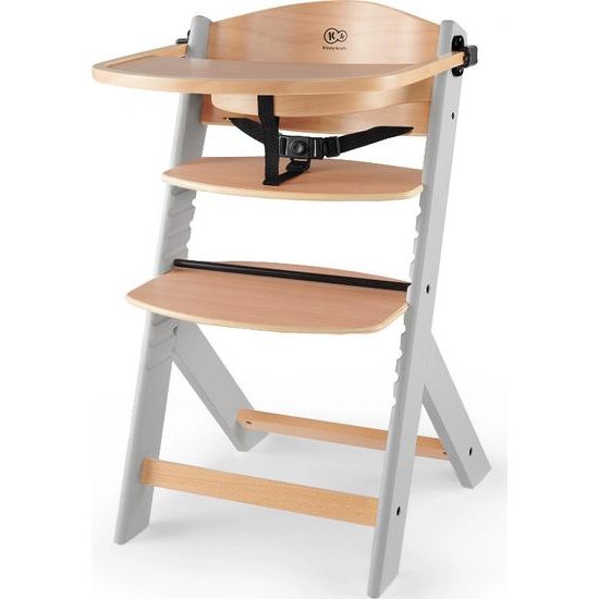 Jídelní židlička Kinderkraft Enock šedá