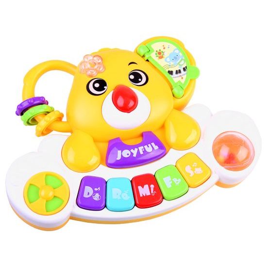 Interaktivní pianko pro nejmenší se světlem a zvukem Koala žlutá