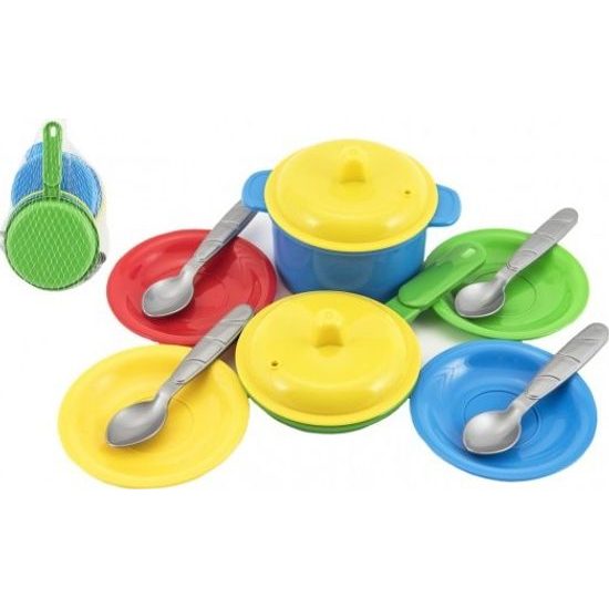 Sada nádobí - barevné 12ks