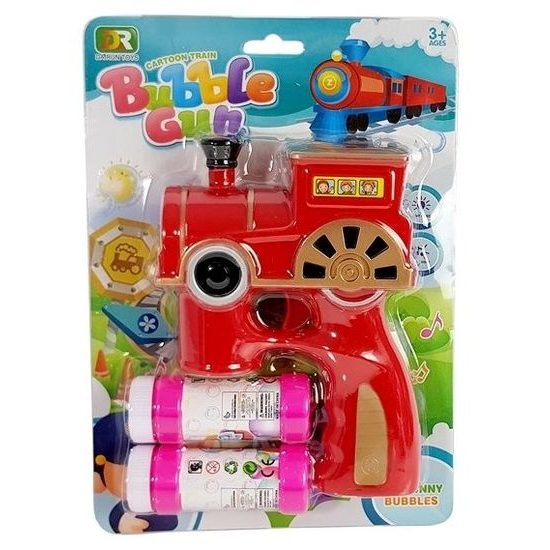 Majlo Toys bublifuk na baterie Lokomotiva červená