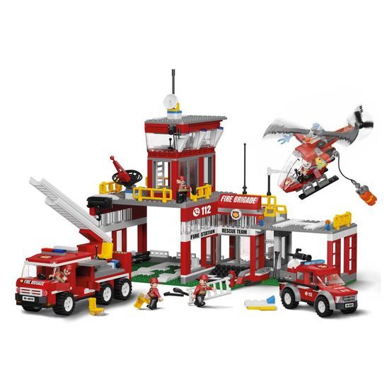 Blocki MyFire stavebnice hasičská stanice 881 dílků