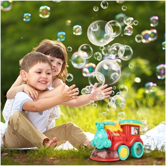 Lokomotiva s bublifukem a melodiemi Happy Train