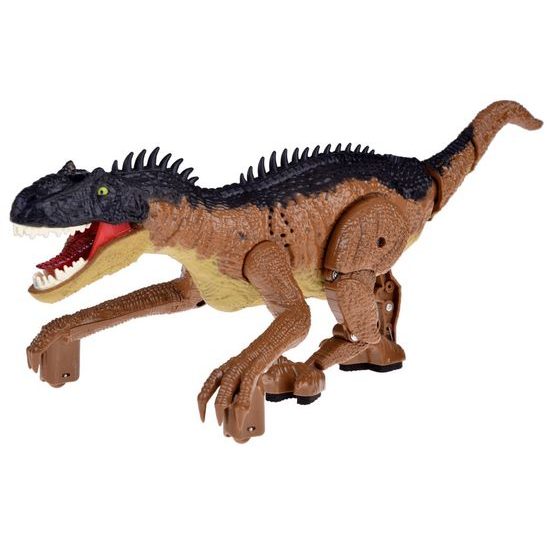 Interaktivní chodící Dinosaurus na dálkové ovládání - hnědý