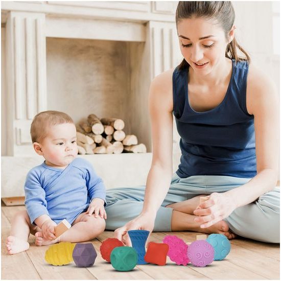 Senzorické míčky pro nejmenší Multi Ball Set 9 kusů