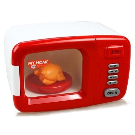 Dětská mikrovlnná trouba na baterie My Home - červená