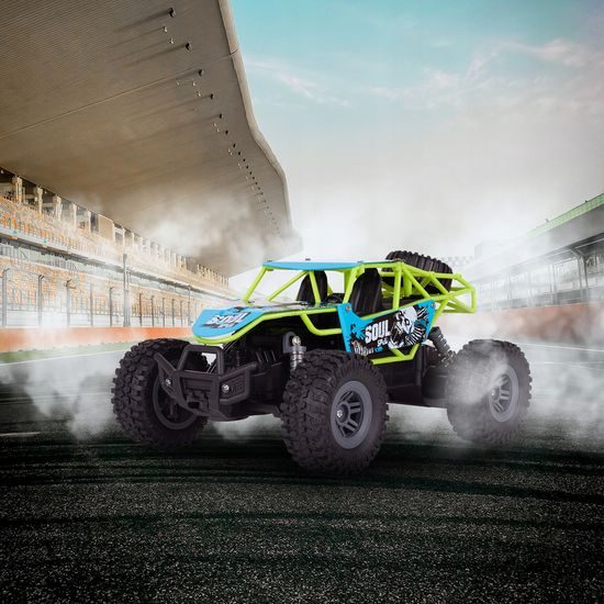 Terénní auto na dálkové ovládání Mountain Champion 1:18 modro-zelené