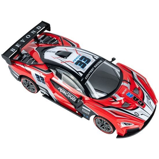 Autíčko na dálkové ovládání s LED podsvícením Speed Racing 1:12 - červené