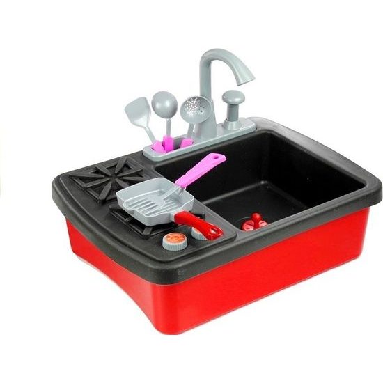 Dětský dřez se sporákem a doplňky
