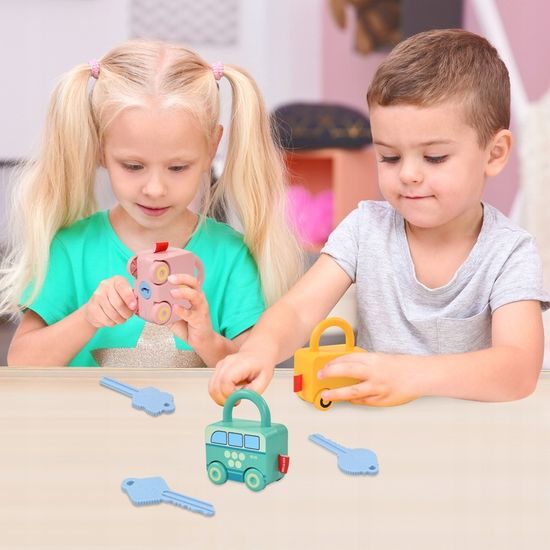 Dětská senzorická Montessori hra Najdi klíček