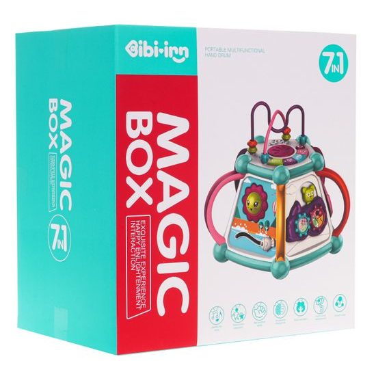 Multifunkční kostka pro nejmenší se zvuky a světly Magic Cube