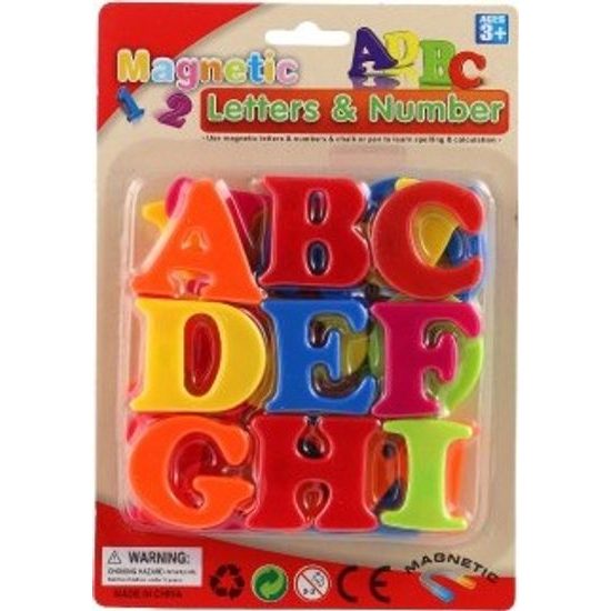 Magnetická písmena - cca 27ks