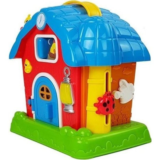 Dětská stodola pro zvířata se zvuky - červená