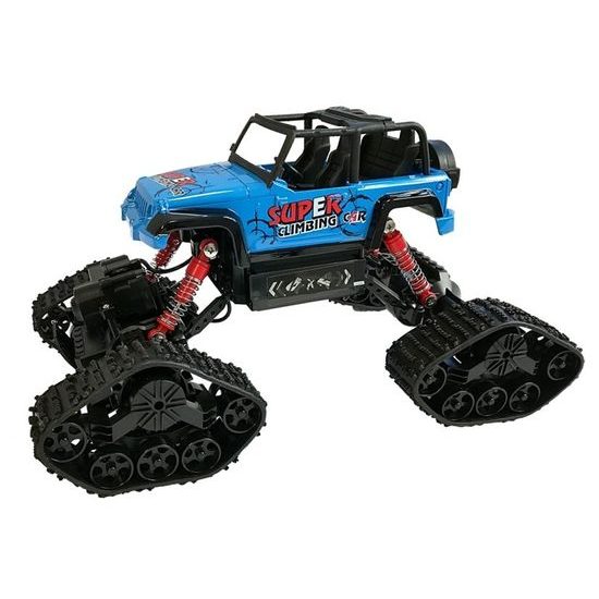 Auto na dálkové ovládání 4x4 s výměnnými koly Super Climber 1:18 modré