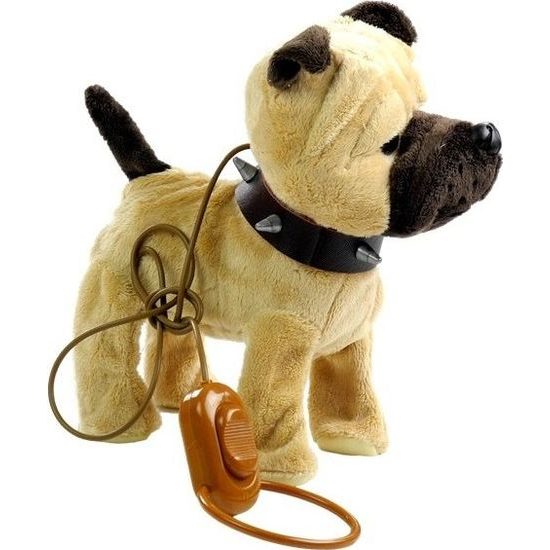 Interaktivní pejsek s vodítkem - béžový