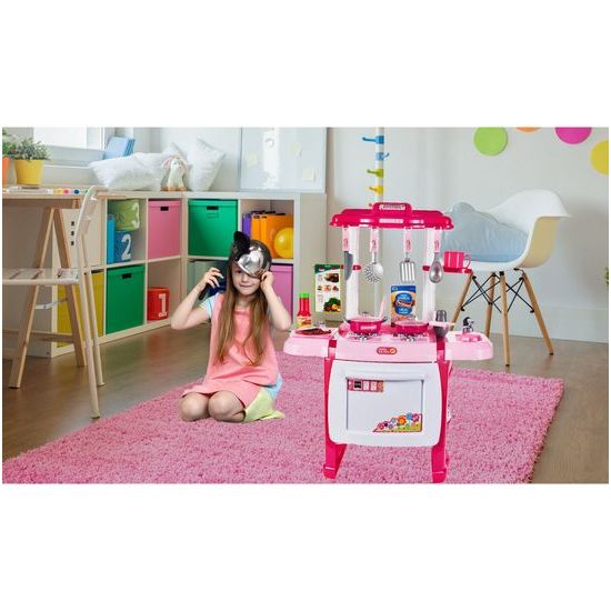 Detská kuchynka so zvukmi a svetlom Interest Kitchen - ružová