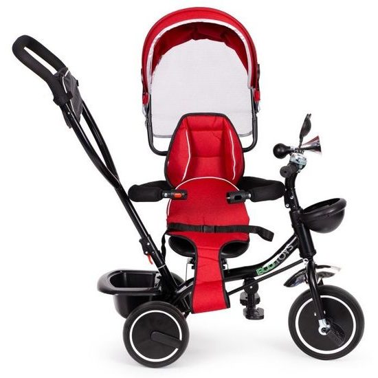 Ecotoys dětská tříkolka s otočným sedadlem Trike 2v1 červená