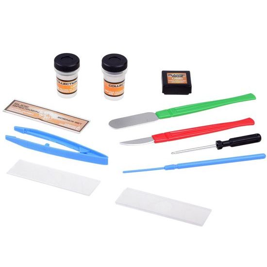 Dětský mikroskop na baterie Little Scientific bílý