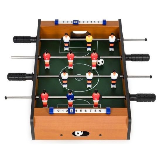 Ecotoys stolní fotbálek 50x30 cm hnědý
