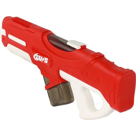 Velká vodní pistole 750ml červená s brýlemi