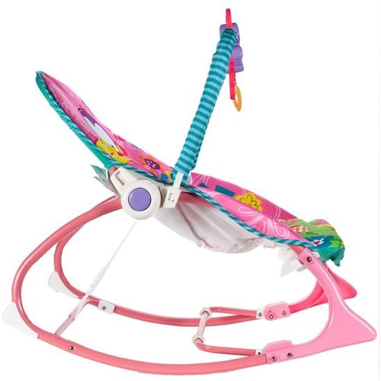 Dojčenské ležadlo 3v1 s vibráciami Baby Rocker ružové