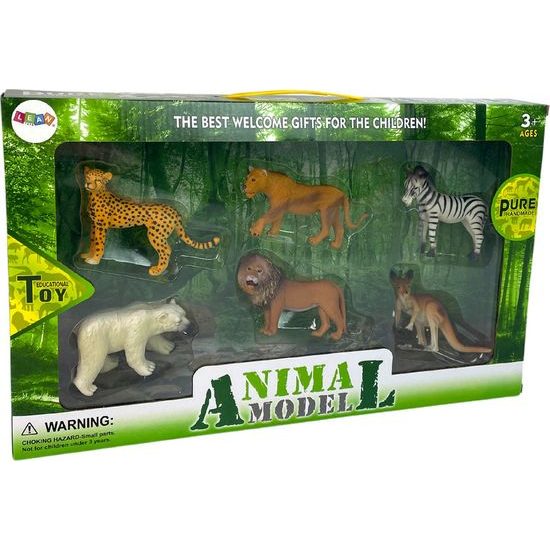 Sada afrických divokých zvířátek - klokan