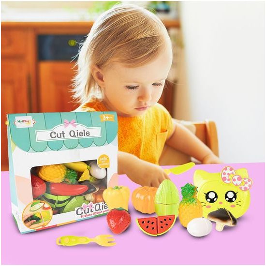 Sada zeleniny a ovoce na krájení s příslušenstvím Cut Qiele