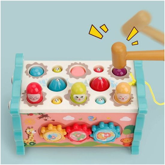 Magická edukační kostka pro děti 8v1 růžová