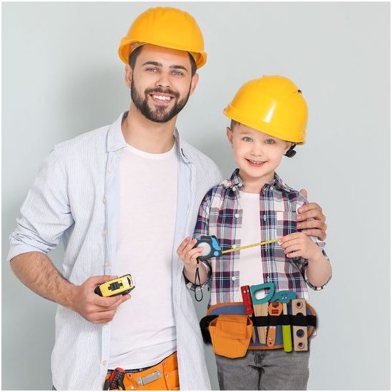 Sada dětského dřevěného nářadí s opaskem Malý opravář