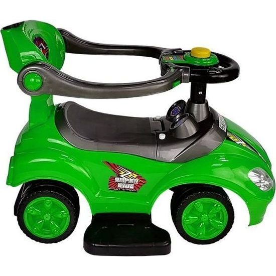 Odrážedlo s posunovačem 3V1 zelené