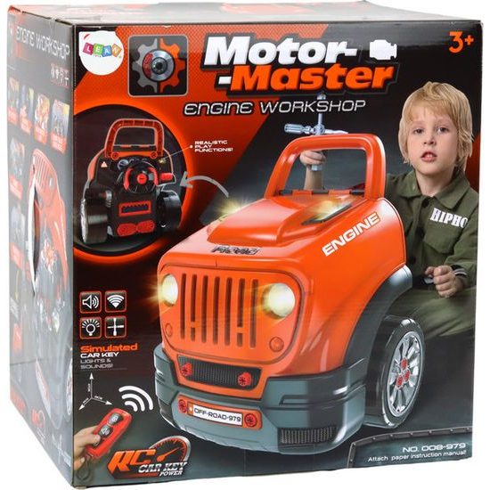 Dětská sada pro automechanika- dílna oranžová