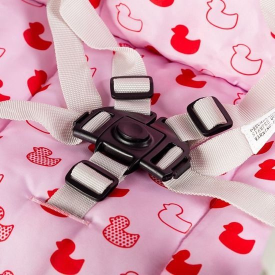 Ecotoys jídelní židlička 3v1 růžová