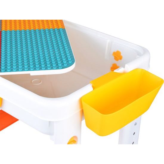 Nastavitelný stůl 3v1 oboustranná deska a podložka pro stavebnice