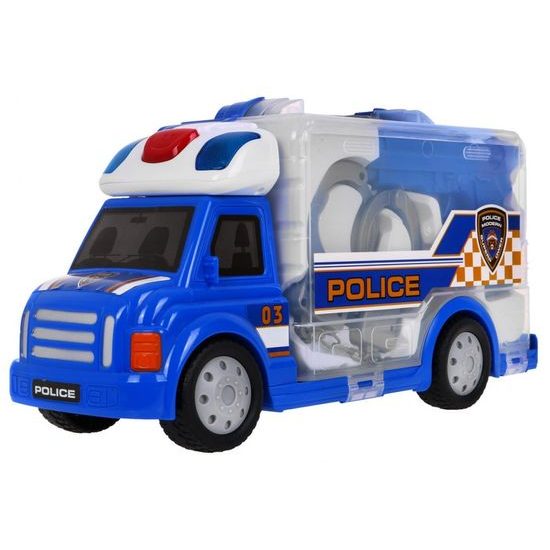 Majlo Toys policejní autíčko v kufříku se světlem a zvuky Police Storage