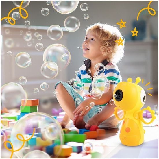 Bublifuk na baterie Žlutá žirafa