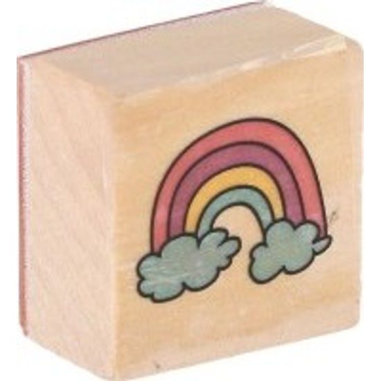 Razítka dřevěná 5+1 s poduškou jednorožci