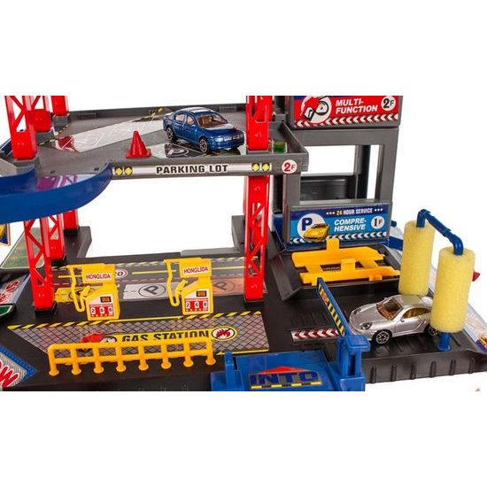 Doris parkovacia garáž s výťahom, helikoptérou a autíčkami