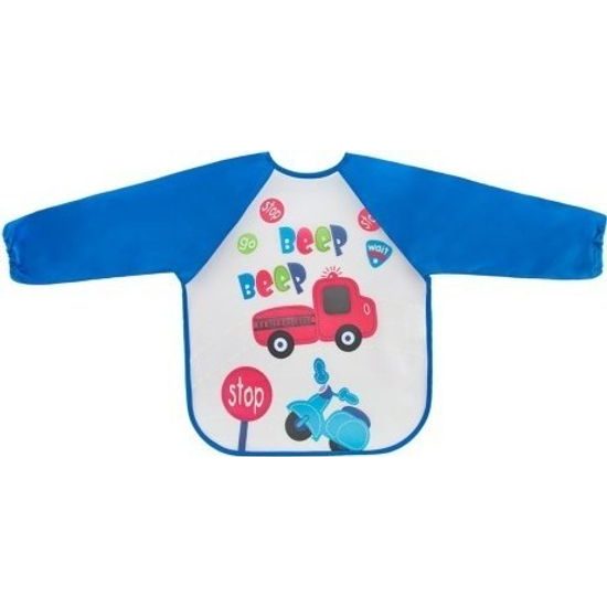 Zástěrka, bryndák nepromakavý s dlouhým rukávem, Hasiči, modrá