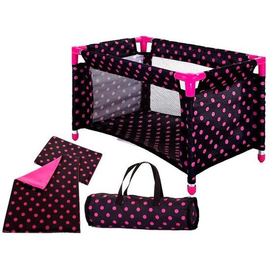 Doris postýlka pro panenku černá