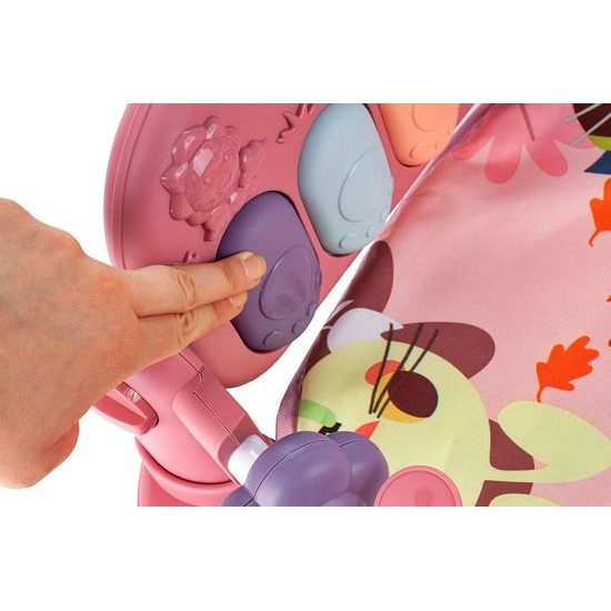 Hrací deka s piankem Tygřík - růžová