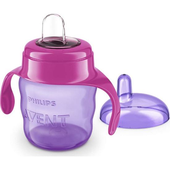 Philips AVENT Hrneček pro první doušky Classic 200 ml s držadly dívka